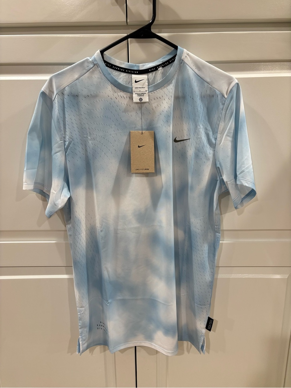 Nike Running Division Dri-FIT ADV Shirt Psychic Blue Men's Size Small HJ4148-422